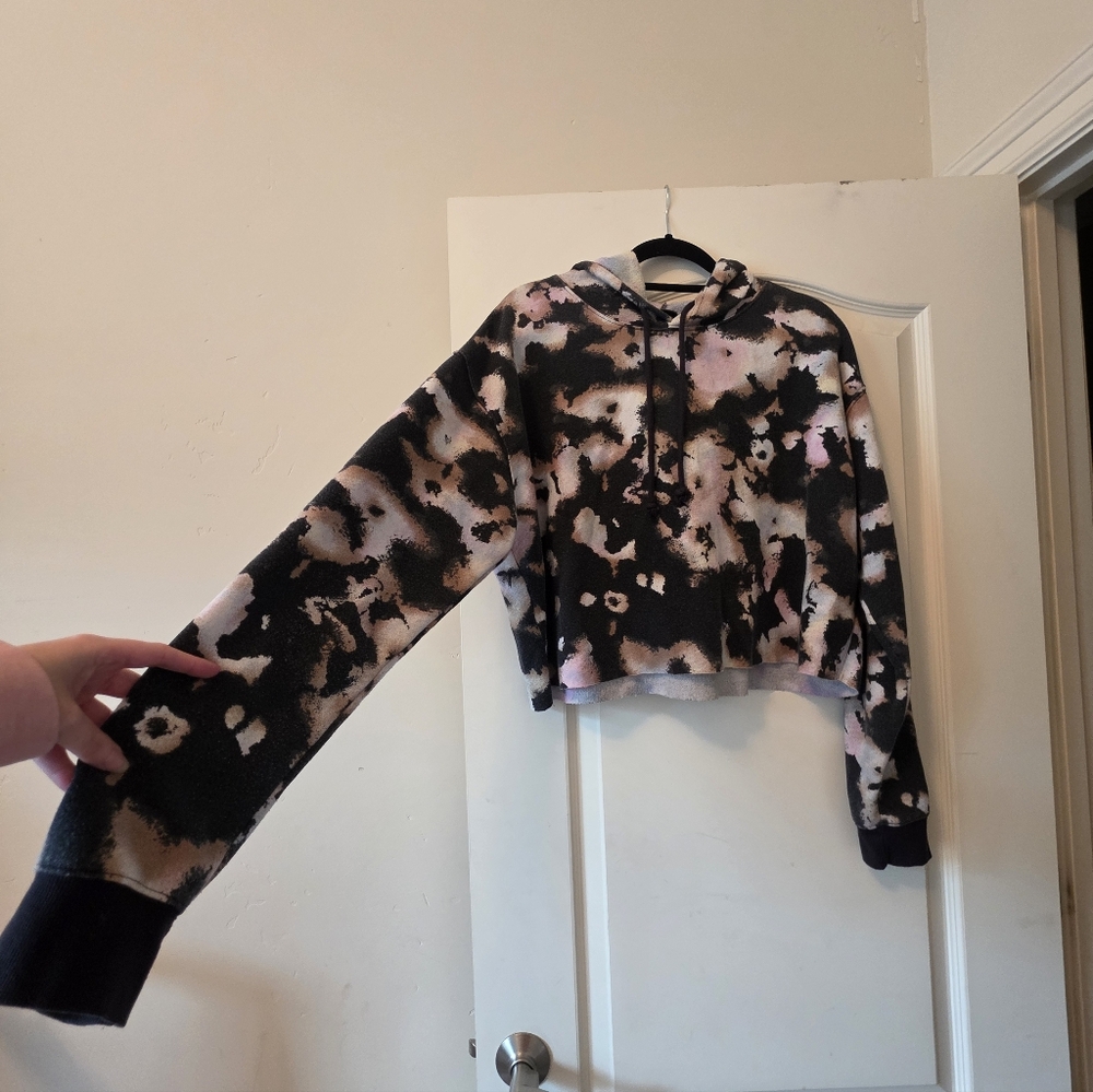 wild fable Tie-Dye Cropped Hoodie - Picture 2 of 10